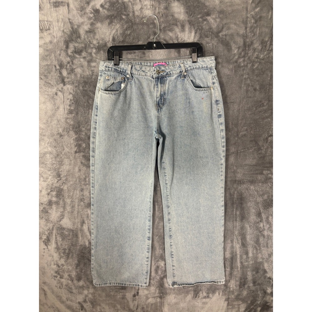 Wild Fable Light Wash Wide Leg High Rise Jeans Light Blue Denim